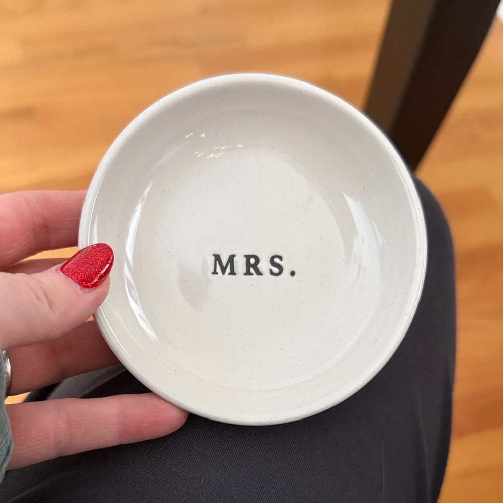 Mrs. Ceramic Ring Dish